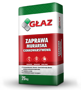 GŁAZ Zaprawa murarska cienkowarstwowa